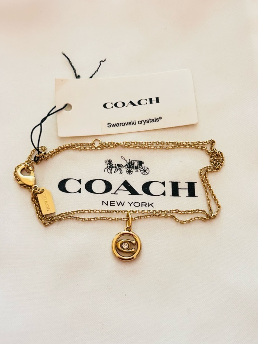 Coach Swarovski Crystal Necklace